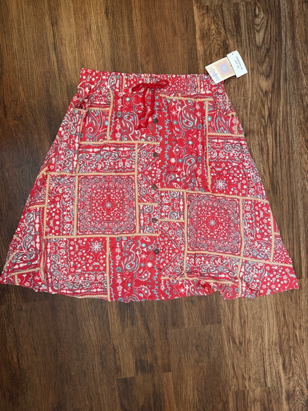 LulaRoe Marsha Button Up Midi Skirt 1822